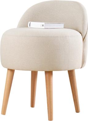 Pufas Hanah Home Corvile 209FLF1151, kreminė sp., 48 cm x 42 cm x 47 cm