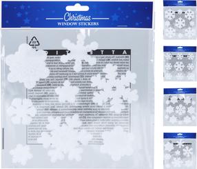 Kleebis Snowflakes, jõulud, 9 cm, 9 cm, 9 tk valge v.