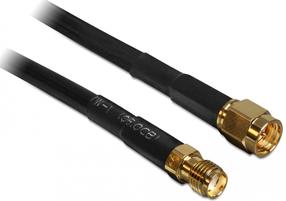 Laidas Delock SMA Plug To SMA 88443 SMA, SMA Jack CFD200, 2 m, aukso sp./juoda sp.