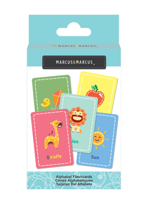 Edukacinės kortelės, abėcėlė Marcus&Marcus Alpabet Flashcard, įvairių spalvų, 26 vnt.