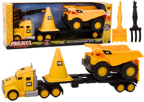  Игрушечный грузовик Lean Toys Project Construction Team, желтый цв.