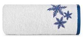  Kalėdinis rankšluostis R199-01, mėlyna sp./balta sp., 140 cm x 70 cm