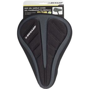 Velosipēda sēdekļa pārvalks Dunlop Gel 41966, poliesters/gels, melna krās.