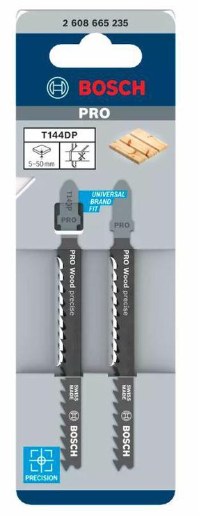 Finierzāģa asmenis Bosch Pro T144DP, metāls, 74 mm, 2 gab.