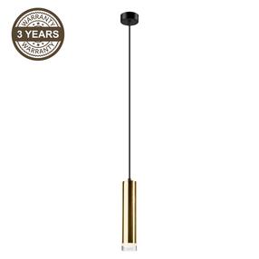 Lampa karināms Domoletti Sol LM-1.124 39565, E27, 1 x 10 W, zelta krās. / melna krās.