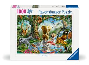 Dėlionė Ravensburger Adventures In The Jungle, 50 cm x 70 cm, 1000 vnt., įvairių spalvų