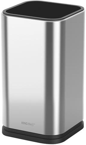 Virtuvinis stovas King Hoff Kitchen Utensils Block KH-1653, 11 cm, sidabro sp./juoda sp.