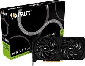Vaizdo plokštė Palit GeForce RTX 4060 INFINITY 2, 8 GB, GDDR6 (pažeista pakuotė)