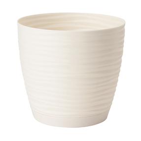 Gėlių vazonas Form Plastic Petit 3040, plastikinis, Ø 19 cm, balta sp.