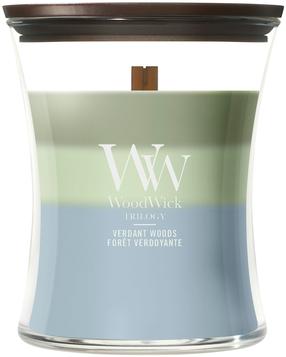 Žvakė, aromatinė WoodWick Verdant Woods, 50 - 65 h, 275 g, įvairių spalvų