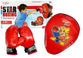Bērnu boksa komplekts Lean Toys Star 4858, sarkana krās.