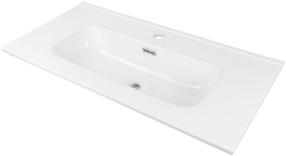 Vonios praustuvas Deante Tubo, keramika, 80 cm x 38.5 cm x 16 cm, balta sp.