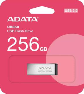 USB atmintinė Adata UR350, juoda sp./sidabro sp., 256 GB