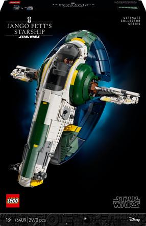 Konstruktors LEGO® Star Wars Jango Fett Firespray klases zvaigžņu kuģis 75409, 2970 gab.