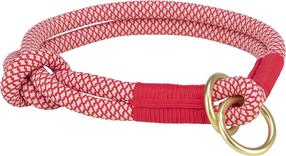Ошейник для собак Trixie Soft Rope, красный цв./бежевый цв., 500 мм x 10 мм, L