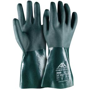 Darbo pirštinės chemikalams Active Gear CHEM H7130, suaugusiems, žalia sp., 10