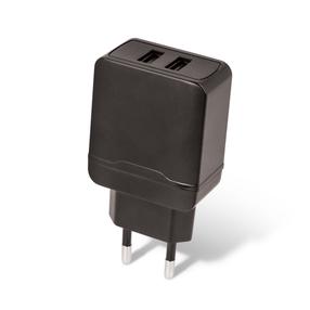 Adapteris Maxlife MXTC-02, 2 x USB, melna krās.