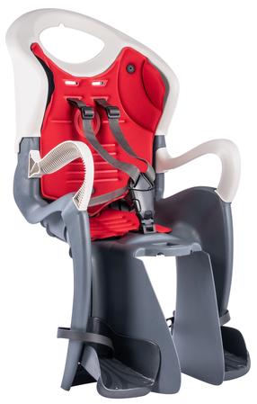 Vaikiška dviračio kėdutė Bellelli Tiger B-fix Relax, tamsiai pilka sp., galinė