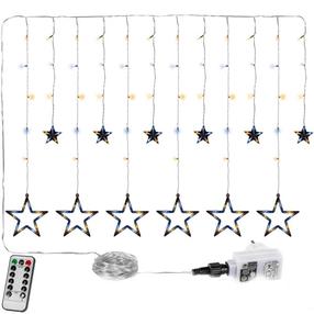 LED lempučių užuolaida, 2 m, šilta balta / šalta balta sp., 150 LED