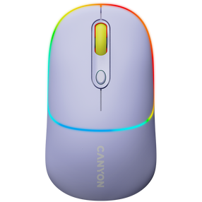 Беспроводная компьютерная мышь Canyon Canyon MW-22, CNS-CMSW22ML, bluetooth / usb, лаванда цв.