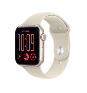 Išmanusis laikrodis Apple Watch SE 3 GPS 44mm MJL54ET/A, starlight aluminium korpusas su sand sport dirželiu - M/L