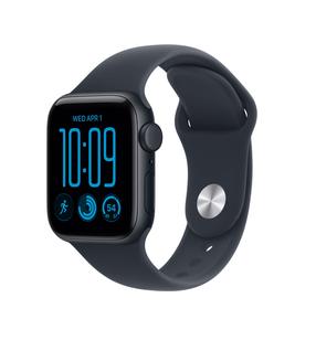 Viedpulkstenis Apple Watch SE 3 GPS + Cellular 40mm MJLG4ET/A, midnight aluminium korpuss ar navy blue sporta siksniņu - S/M