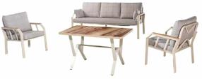 Āra mēbeļu komplekts Kalune Design Nergiz, koka krās./gaiši brūna krās., 5 sēdvietas