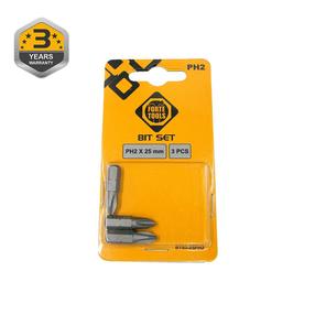 Skrūvgriežu uzgaļu komplekts Forte Tools BT03-25PH2, PH2, 25 mm