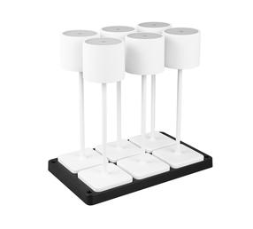 Āra galda lampas komplekts Reality Fernandez, 1.5W, LED, IP54, balta krās., 42.7 cm x 40 cm