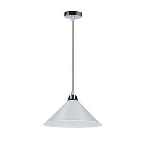 Lampa karināms Candellux Lighting Avola 26, E27, 1 x 60 W, balta krās. / hroma krās.