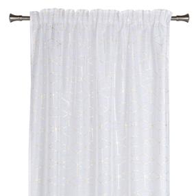 Dieninė užuolaida Splendid Sanso GF-SANSOT-140/260-BZ, aukso/baltos, 140 cm x 260 cm