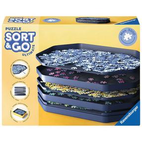 Dėlionių rūšiavimo indeliai Ravensburger Sort & Go Ultimate, 37.3 cm x 9 cm, mėlyna sp.