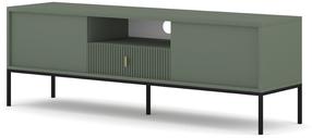 Televizoriaus spintelė Maggiore MA01, juoda sp./žalia sp., 39 cm x 154.5 cm x 52.4 cm