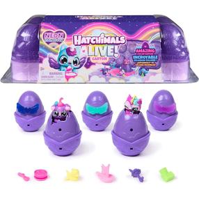 Figūriņu komplekts Hatchimals Alive Neon Rainbow Carton, daudzkrāsaina