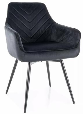 Стул для столовой Servio Velvet, черный цв., 58 см x 55 см x 88 см