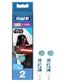 Elektrinio dantų šepetėlio galvutė Oral-B EB10-2 Star Wars, mėlyna sp./balta sp., 2 vnt.