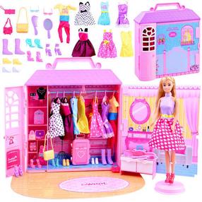 Lėlė su priedais Anlily Beautiful Dress Room, 30 cm, įvairių spalvų