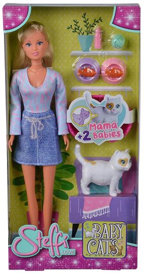 Кукла с аксессуарами Simba Steffi Love Baby Cats, 29 см, многоцветный
