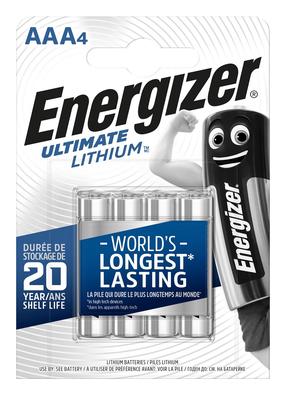 Батареи Energizer EN2400B4LIT, AAA, 1.5 В