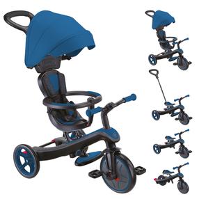 Triratukas Globber Explorer Trike 4in1 632-500-4, mėlyna sp./juoda sp.