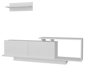 Svetainės baldų komplektas Kalune Design Asos, vidaus, balta sp.