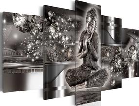 Akrilo stiklo reprodukcija Artgeist Silver Serenity, 40 cm x 100 cm