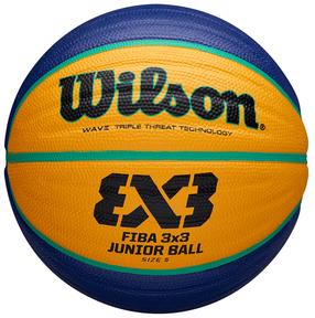 Krepšinio kamuolys Wilson FIBA 3x3 Junior, 5 dydis, mėlyna sp./geltona sp.