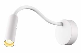 Šviestuvas sieninis SLV Karpo Goose 1006161, LED, 3000 °K, 1 x 6 W, balta sp. / balta sp., 3 x 11.5 cm
