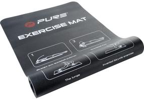 Fitnesa un jogas paklājs Pure2Improve NBR Exercise Mat P2I290040, melna krās., 183 cm x 58 cm x 1 cm