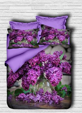 Patalynės užvalkalų komplektas Mijolnir 178PRL1134, žalia sp./violetinė sp., 50 x 70 cm, 160 x 220 cm