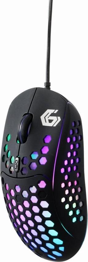 Vadu spēļu pele Gembird Ragnar RX400, ar vadu pie usb / ps/2, melna krās.