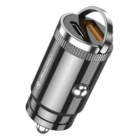 Automobilinis įkroviklis Jellico F7, USB Type C/USB Type A, juoda sp., 57 W