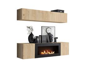 Svetainės baldų komplektas ASM Fly N1, vidaus, medžio