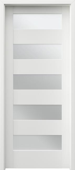 Vidaus durų varčia rėminė Porta Trim Lite B5, dešininės, balta sp., 203 x 84.4 x 4 cm